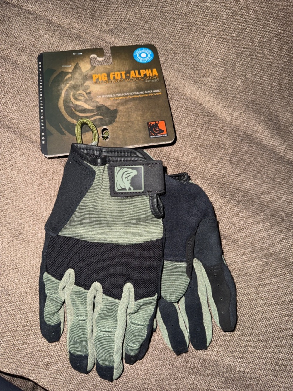 Pig Full Dexterity Tactical Gloves Issue Fdt Alpha MD Ranger Green Pig FDT-AT